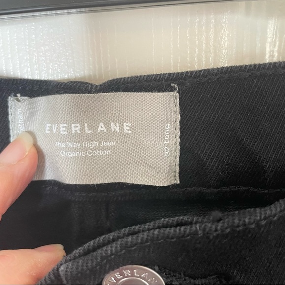 NEW WITH TAGS Everlane Black The Way-High Straight Leg Jean in Size 32 Long - Picture 6 of 7